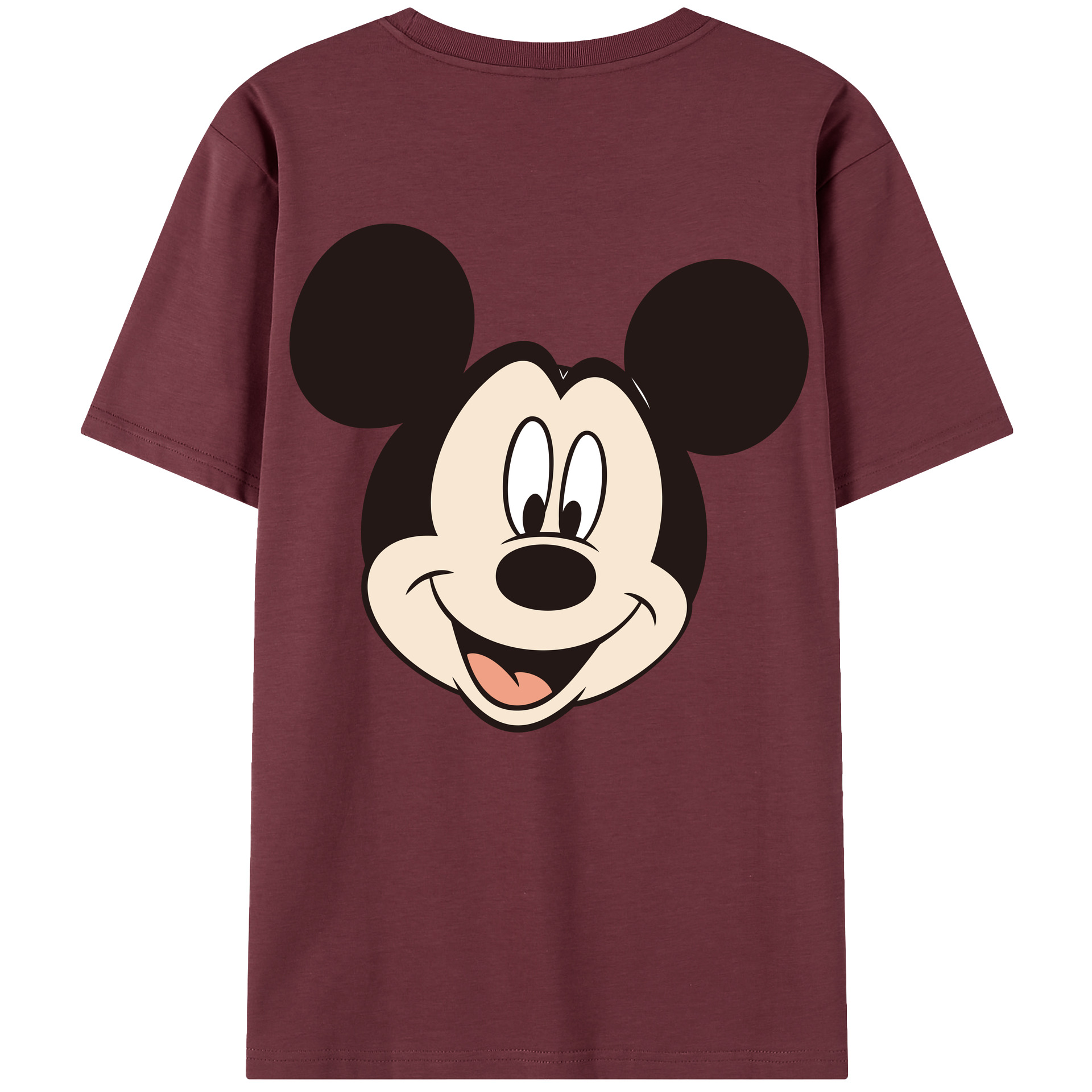 （画像用） ミッキーマウス Mickey Mouse 綿100％半袖Tシャツ（背面プリント）